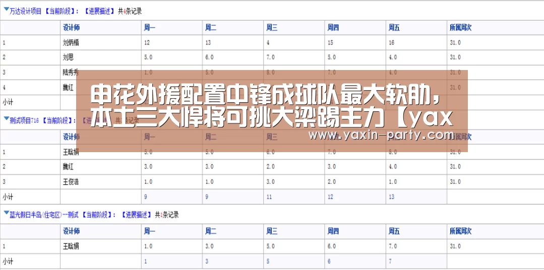申花外援配置中锋成球队最大软肋,本土三大悍将可挑大梁踢主力【yaxin】